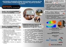 Load image into Gallery viewer, Geoteknik Mühendisliğinde Rocscience Yazılımları ile Uygulamalı Modelleme ve Aletsel Ölçüm ile İzleme Çalıştayı
